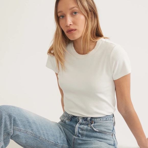 Marine Layer Lexi Rib Sun-In Crew Tee - Picture 1 of 5